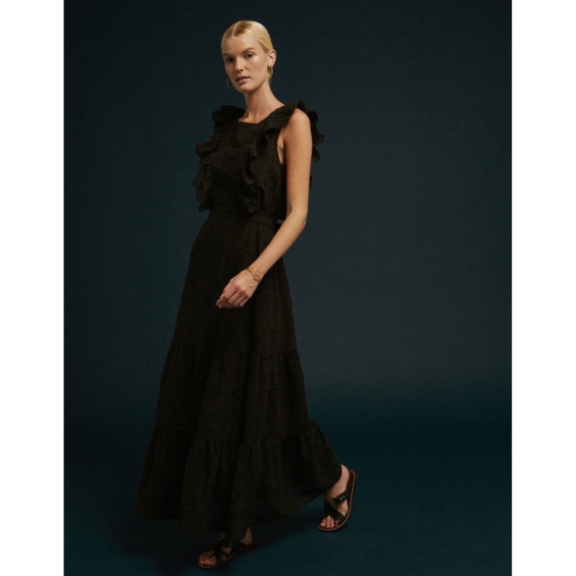New Soeur Bella Maxi Dress In Black Size 38